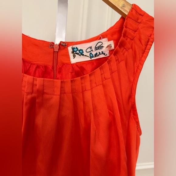 Anthropologie Red Sleeveless Dress - Picture 2 of 7